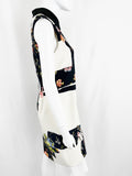NEW Erdem Floral Graphic Dress W/Removable Collar Size 8