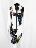 NEW Erdem Floral Graphic Dress W/Removable Collar Size 8