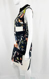 NEW Erdem Floral Graphic Dress W/Removable Collar Size 8