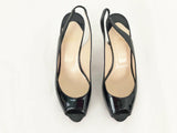 Christian Louboutin Patent Slingback Size 39 It (9 Us)