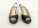 Christian Louboutin Patent Slingback Size 39 It (9 Us)
