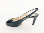 Christian Louboutin Patent Slingback Size 39 It (9 Us)