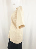 Gold Button Top Size M