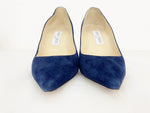 Jimmy Choo Blue Suede Pumps Size 38.5 It (8.5 Us)