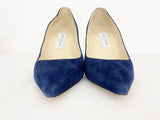 Jimmy Choo Blue Suede Pumps Size 38.5 It (8.5 Us)