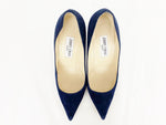 Jimmy Choo Blue Suede Pumps Size 38.5 It (8.5 Us)