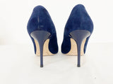 Jimmy Choo Blue Suede Pumps Size 38.5 It (8.5 Us)