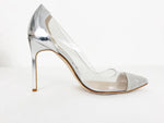 Manolo Blahnik Pvc Crystal Pumps Size 38.5 It (8.5 Us)