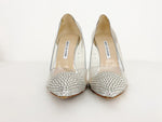 Manolo Blahnik Pvc Crystal Pumps Size 38.5 It (8.5 Us)