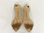 Manolo Blahnik Pvc Crystal Pumps Size 38.5 It (8.5 Us)