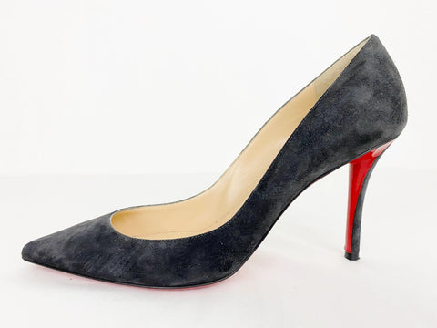 Christian Louboutin Grey Suede Pumps Size 39 It (9 Us)