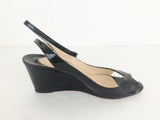 Christian Louboutin Patent Wedge Sandal Size 40 It (10 Us)