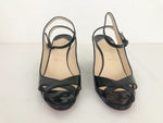 Christian Louboutin Patent Wedge Sandal Size 40 It (10 Us)