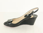 Christian Louboutin Patent Wedge Sandal Size 40 It (10 Us)