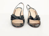 Christian Louboutin Patent Bow Slingback Size 40 It (10 Us)