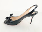 Christian Louboutin Patent Bow Slingback Size 40 It (10 Us)