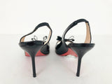 Christian Louboutin Patent Bow Slingback Size 40 It (10 Us)