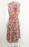 Akris Multi-Colored Belted Dress Size 8