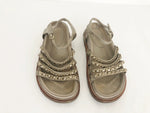 Chanel Chain Link Sandals Size 35 It (5 Us)