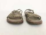 Chanel Chain Link Sandals Size 35 It (5 Us)
