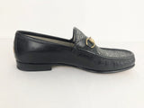 NEW Men's Gucci Horsebit Tweed & Leather Loafer Size 11