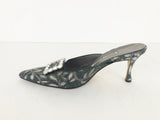 Manolo Blahnik Crystal Embellished Mule Size 38 It (8 Us)