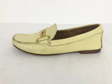 Salvatore Ferragamo Yellow Leather Loafer Size 38 It (8 Us)