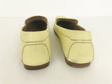 Salvatore Ferragamo Yellow Leather Loafer Size 38 It (8 Us)