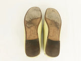 Salvatore Ferragamo Yellow Leather Loafer Size 38 It (8 Us)