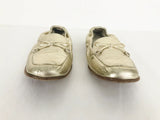 Salvatore Ferragamo Gold Leather Loafer Size 8