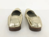 Salvatore Ferragamo Gold Leather Loafer Size 8