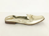 Salvatore Ferragamo Gold Leather Loafer Size 8
