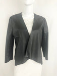 Iris Setlakwe Cropped Leather Jacket Size 14