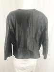 Iris Setlakwe Cropped Leather Jacket Size 14