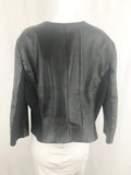 Iris Setlakwe Cropped Leather Jacket Size 14