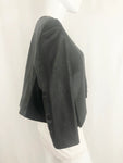 Iris Setlakwe Cropped Leather Jacket Size 14