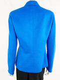 Algo Cashmere Blazer With Leather Trim Size M
