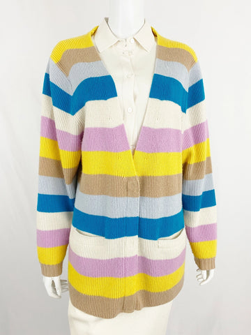 Victor Glemaud Cashmere Striped Cardigan Size S