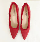 Jon Josef Suede Fringe Pumps Size 7.5