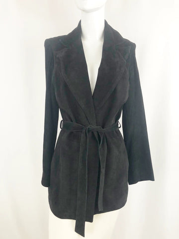 Overland Belted Suede Coat Size 6