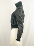 Leather Bomber Jacket Size 44 It (Xs Us)