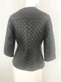 Neiman Marcus Exclusive Quilted Leather Jacket Size S