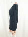 Valentino Knit Dress W/Silk Underlay Size XS