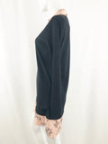 Valentino Knit Dress W/Silk Underlay Size XS