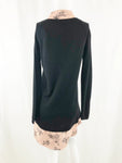 Valentino Knit Dress W/Silk Underlay Size XS