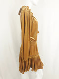 NEW Misa Gold Velvet Dress Size L