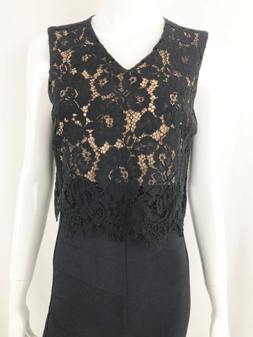 Veronica Beard Lace Accent Jumpsuit Size 4