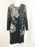 Escada Embellished Wool Coat Size Large