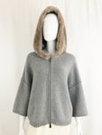 Persico Wool Sweater With Rabbit Hood Size S