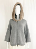 Persico Wool Sweater With Rabbit Hood Size S